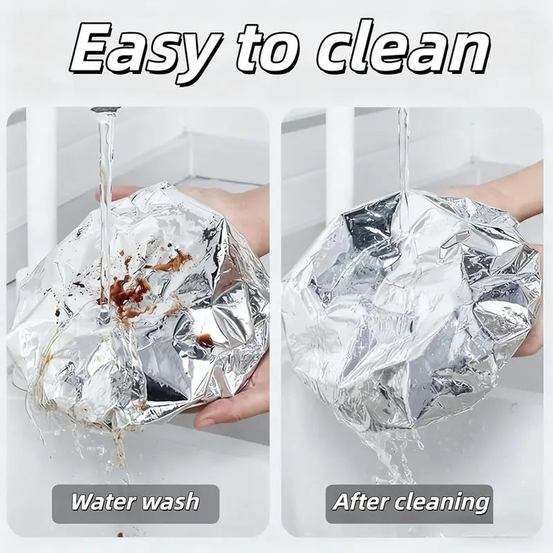 100 Pack Aluminum Foil Bowl Covers