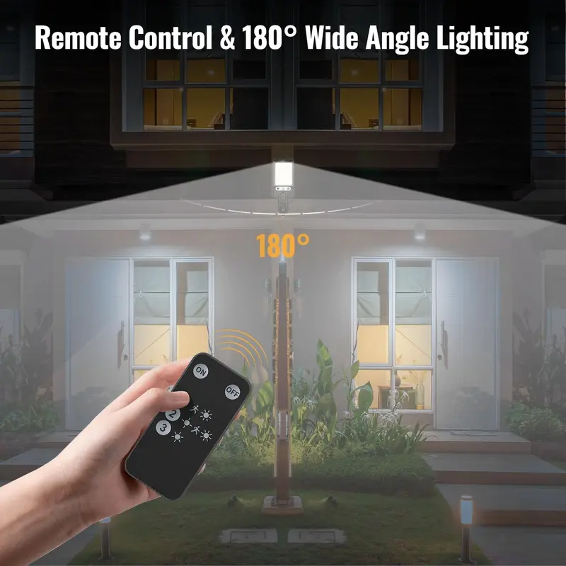 2/4-Pack Solar Powered Motion Sensor Outdoor Wall Lights