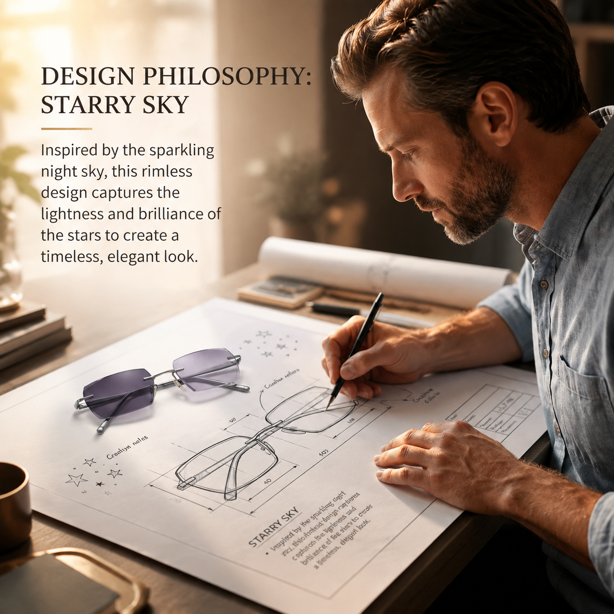 Smart Zoom and Color-Changing Reading Glasses