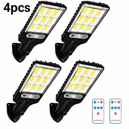 2/4-Pack Solar Powered Motion Sensor Outdoor Wall Lights