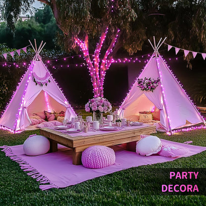 400 LED Pink Christmas Fairy Lights