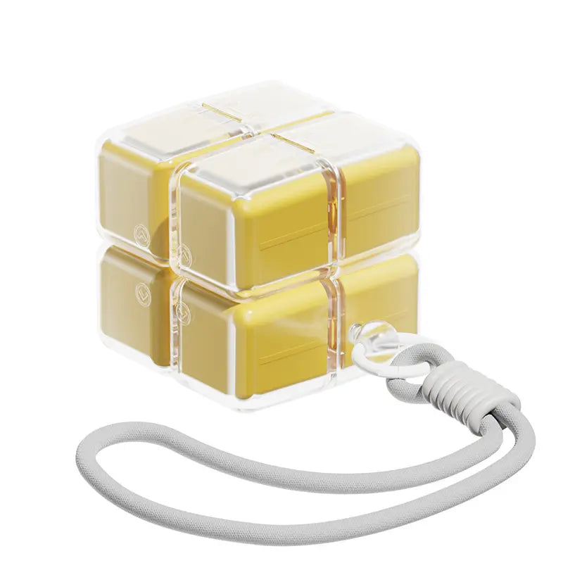 Pastel Macaron Multicolor Magic Cube Pill Storage Box