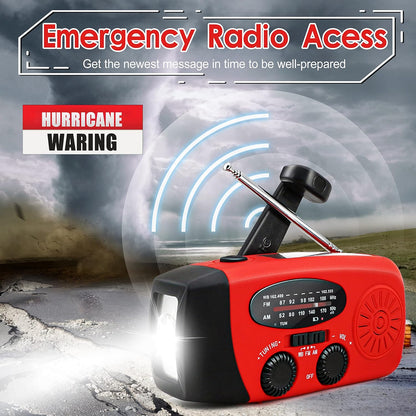 Solar Hand Crank Emergency Weather Radio