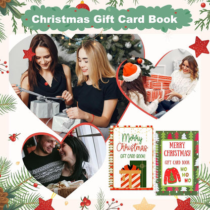 Gift Card Book Christmas-20 Pages Gift Card Holder Christmas