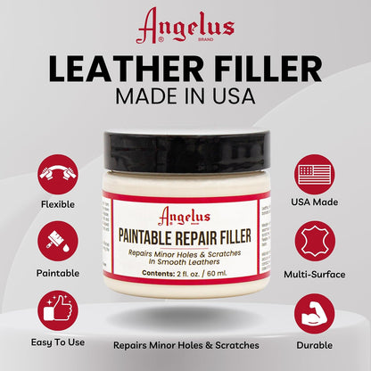 Leather Filler for Filling or Repairing Holes, Tears, Cracks, Scratches