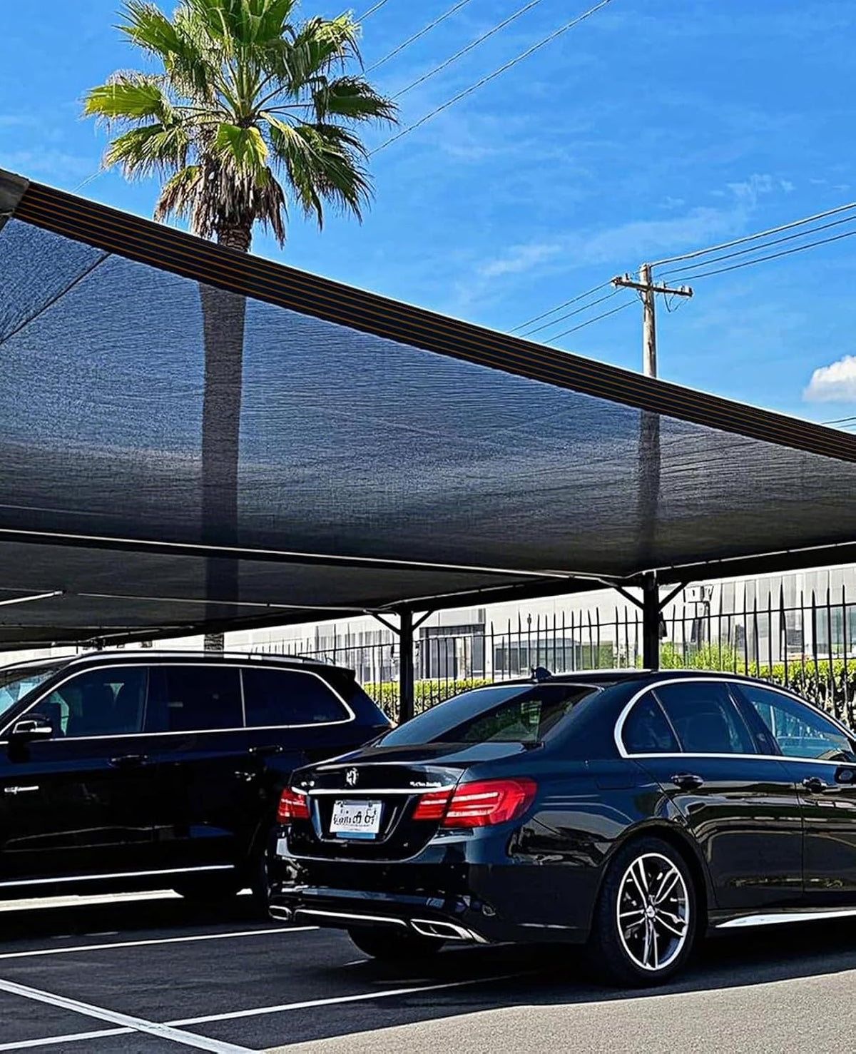 Tear Resistant Sun Shade Net with Reinforced Grommet