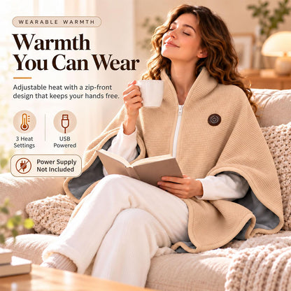 Wearable Heated Blanket – Cozy Hands-Free Warmth