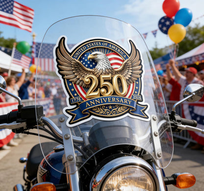 2PCS 250th Anniversary USA Car Decal Sticker
