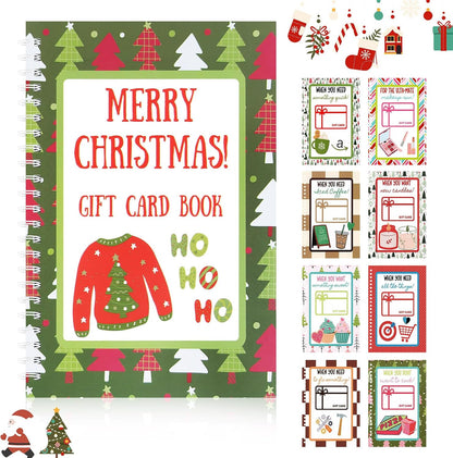 Gift Card Book Christmas-20 Pages Gift Card Holder Christmas