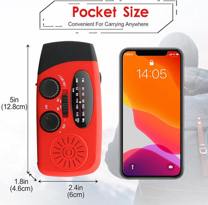 Solar Hand Crank Emergency Weather Radio