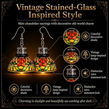 Chandelier Light Earrings — Vintage Glow Statement Jewelry