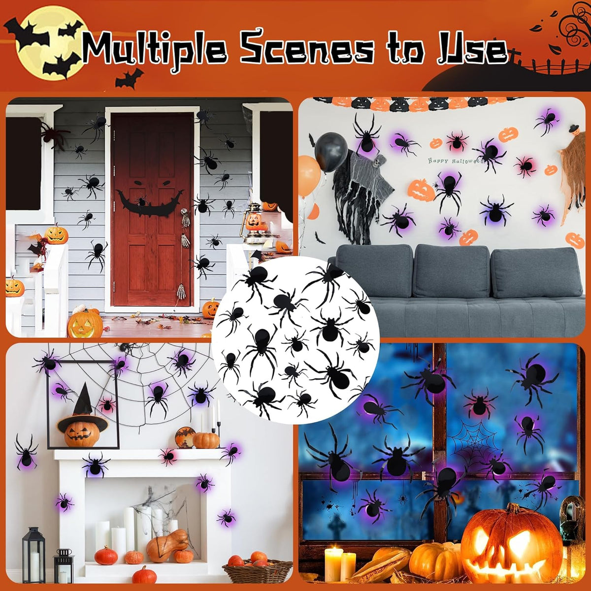 3D Spiders Light Design LED Decorations