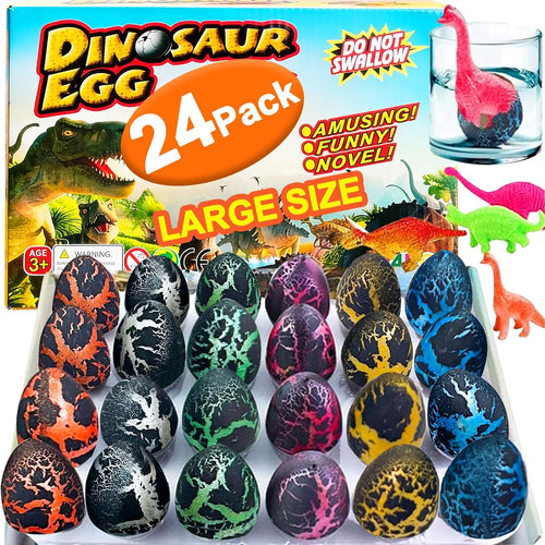 24 Pcs Large Hatching Dinosaur Eggs Easter Party Favors