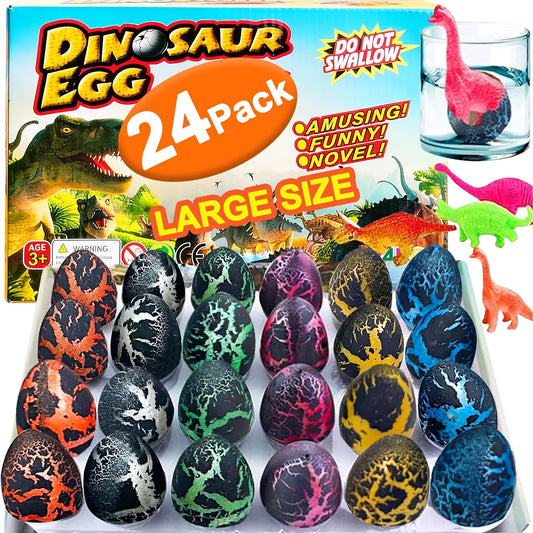 24 Pcs Large Hatching Dinosaur Eggs Easter Party Favors