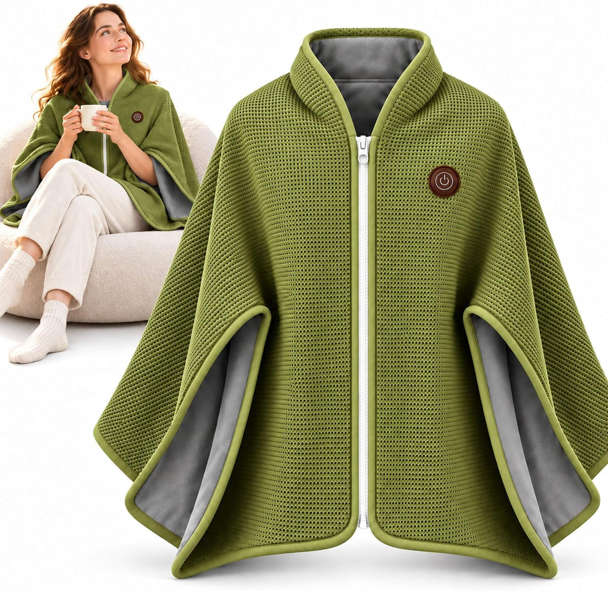 Wearable Heated Blanket – Cozy Hands-Free Warmth
