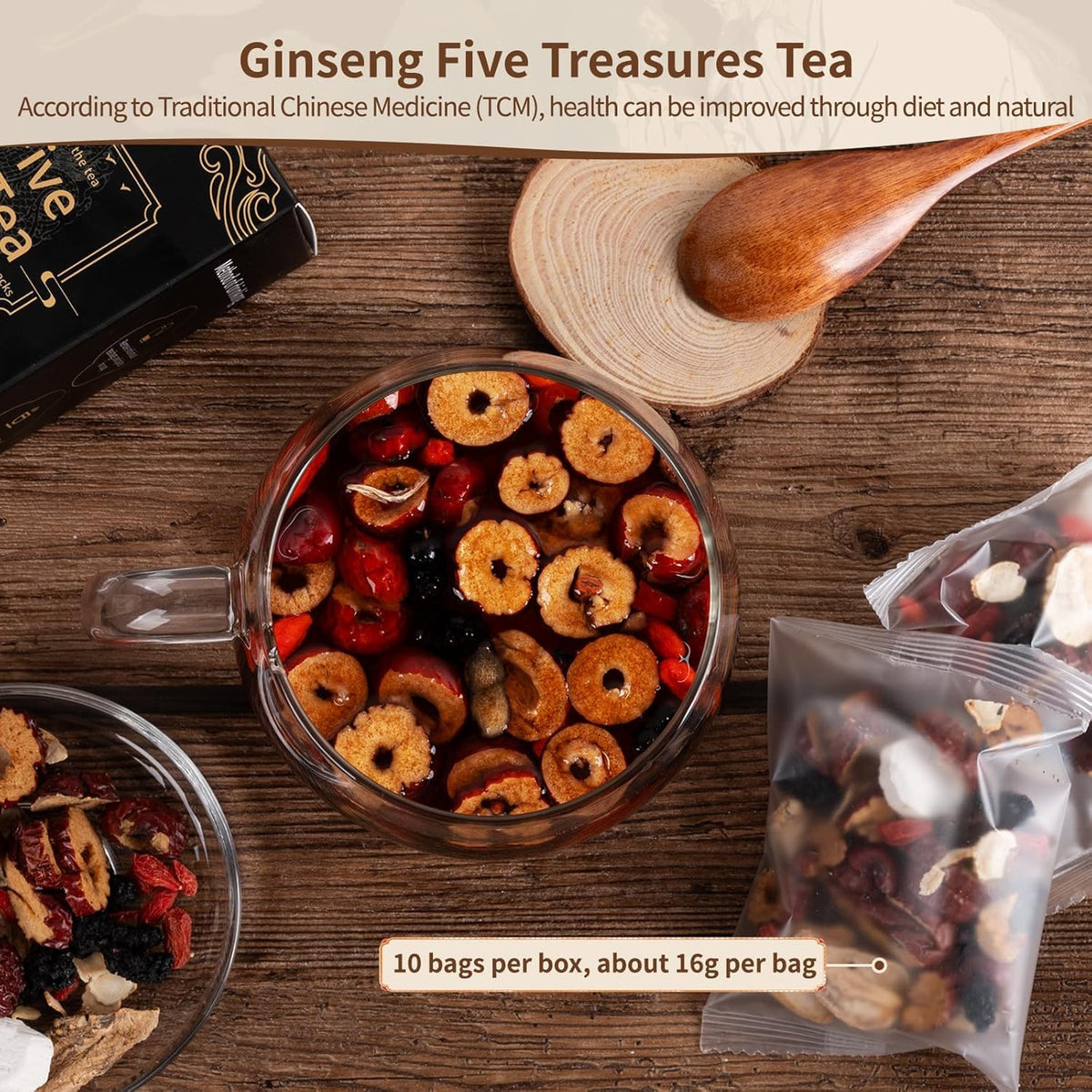 Ginseng Five Treasures Kidney Tea