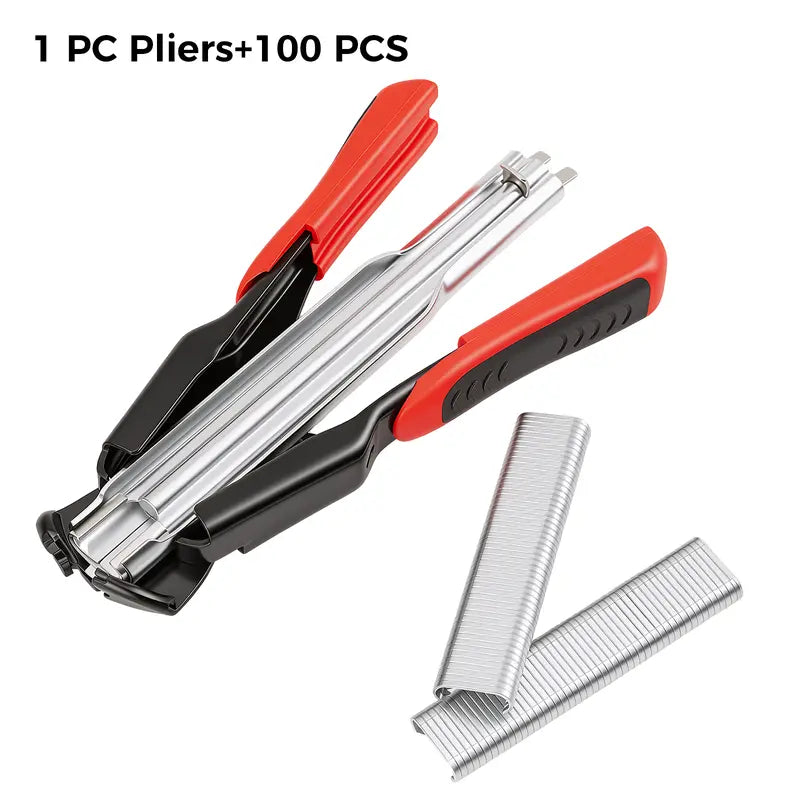 100 PCS C Clips Hog Ring Pliers Kit