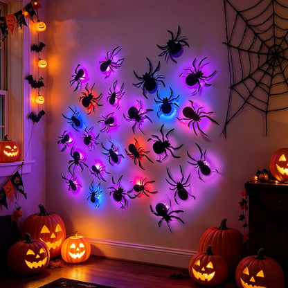3D Spiders Light Design LED Decorations