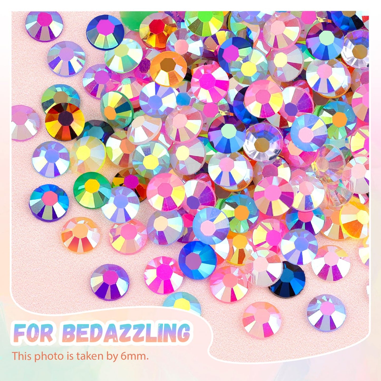 40000Pcs DIY Jelly Rhinestones synthetic beads With Kit for Bedazzling