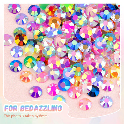 40000Pcs DIY Jelly Rhinestones synthetic beads With Kit for Bedazzling