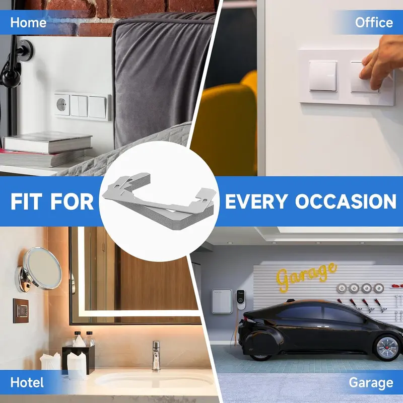 10 Pcs Wall Plate Spacer-for Electrical Outlet Repair, Fix Loose Outlets and Electrical Boxes