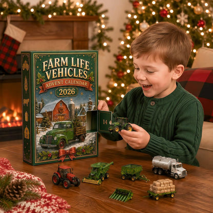 2026 Farm Advent Calendar – 24 Mini Farm Vehicle Decorations