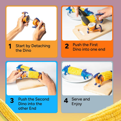 Dinosaur Corn Holders for Corn On The Cob