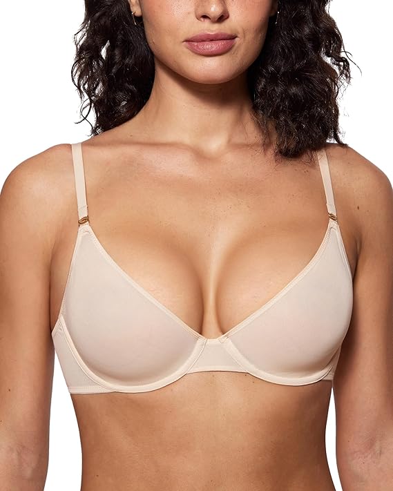 Women's Cosnufy Sheer Balconette Bra