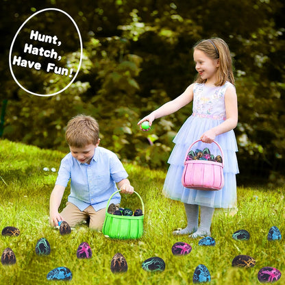 24 Pcs Large Hatching Dinosaur Eggs Easter Party Favors