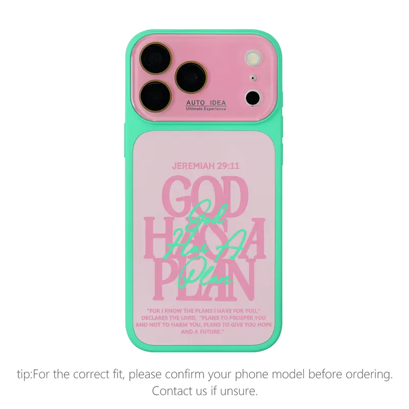 Jeremiah 29:11 God Has a Plan Christian Bible Verse Color Block Phone Case