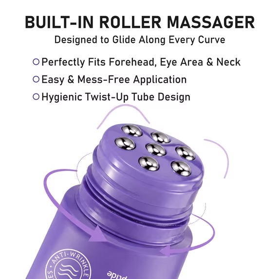 Neck Firming Cream With 6-Roller Massage – Peptide Hydration