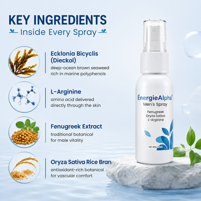 ÉnergieAlpha® Men's Spray: Rock-Hard Readiness in 43 Seconds