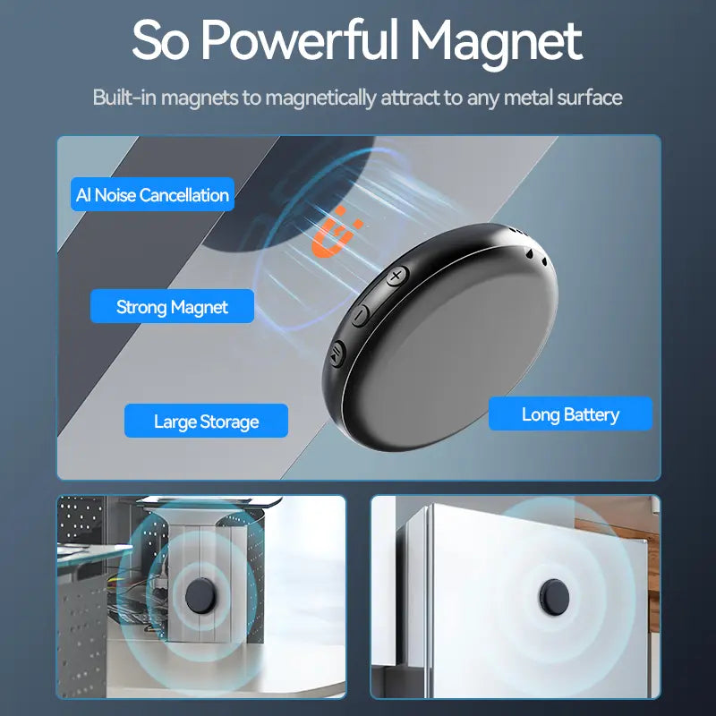 Ultra Magnetic Voice Recorder – One-Touch Recording