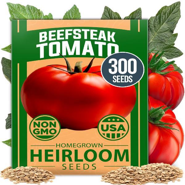 🍅Beefsteak Tomato Grow Pack – 300 Heirloom Tomatoes for Your Garden