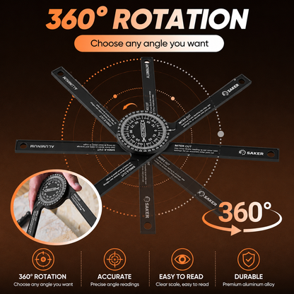 Aluminum Miter Saw Protractor