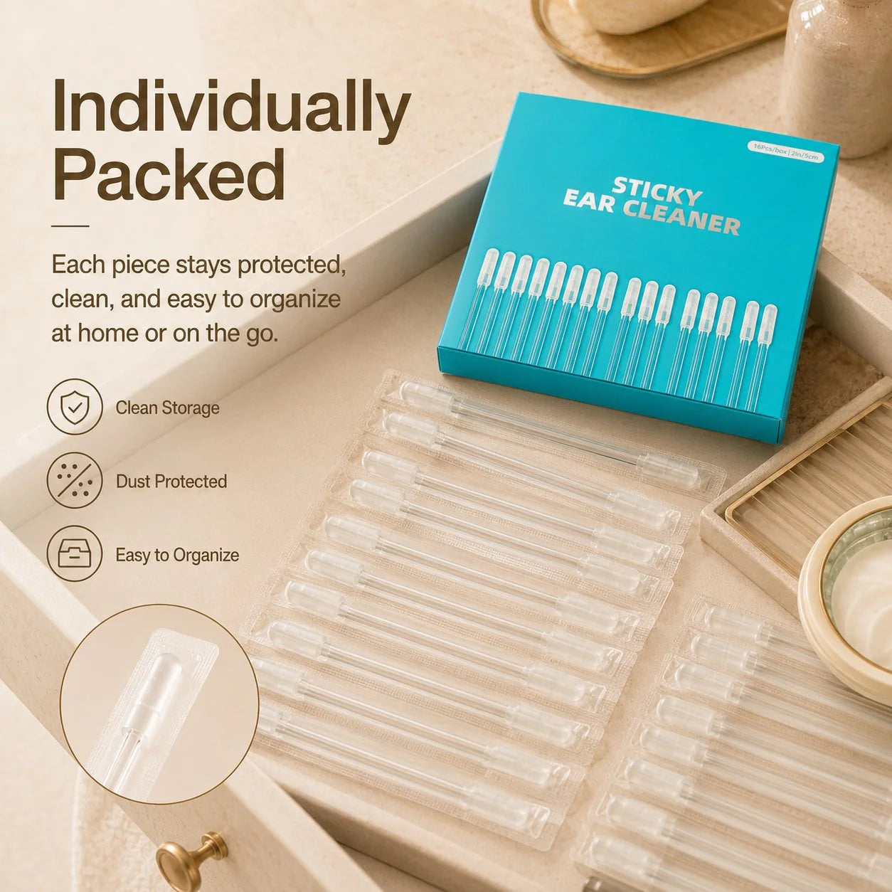 Reusable Sticky Ear Cleaning Stick