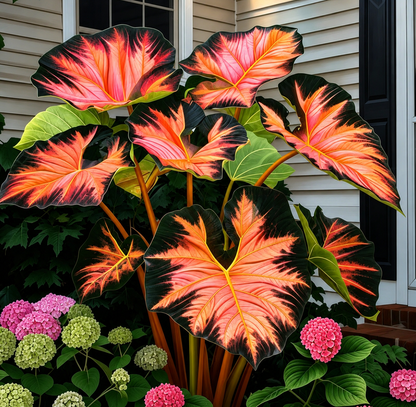 Giant Colorful Caladium Grow Kit – Vibrant Foliage & Oversized Growth