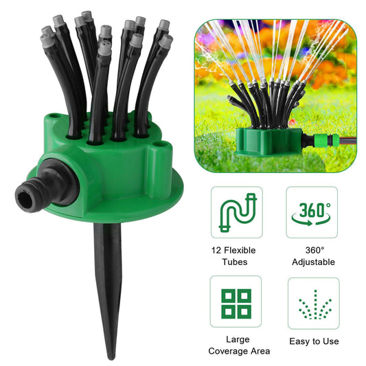 360° Garden Sprinkler – Automatic Lawn Irrigation System