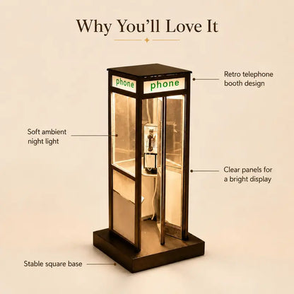 Retro Telephone Booth Lamp