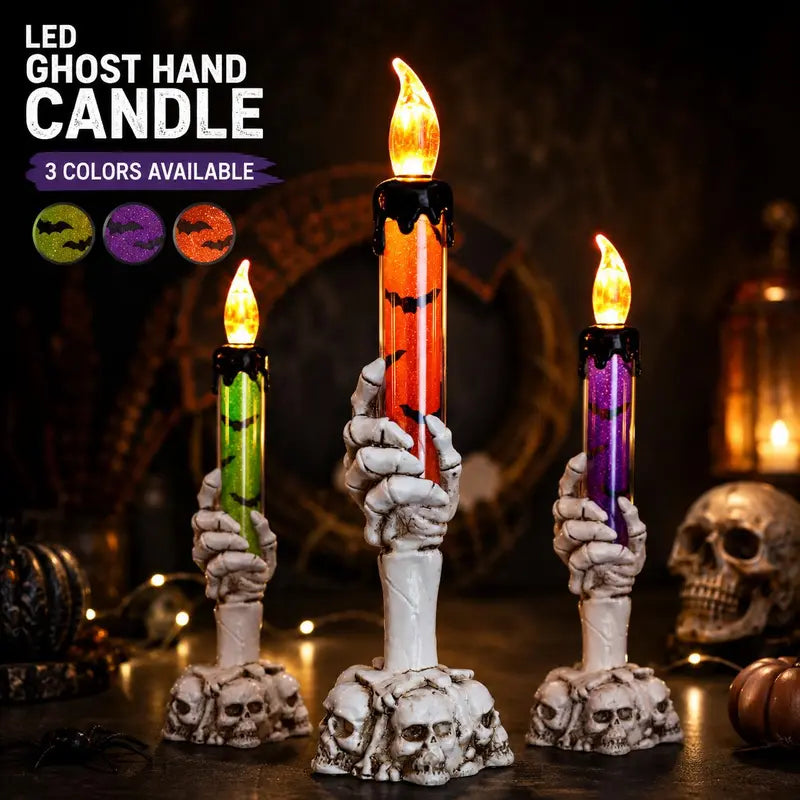 Halloween Ghost Hand Electronic Candle Lamp