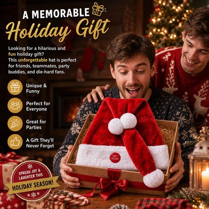 Funny Santa Cockyhat with Interactive Get Hard Button