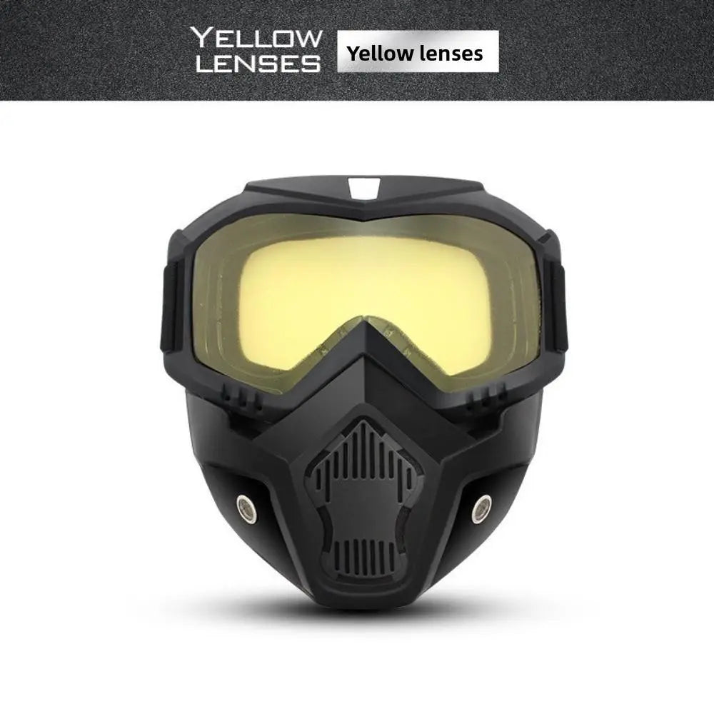 Full Face Protection Mask with Anti-Fog Goggles