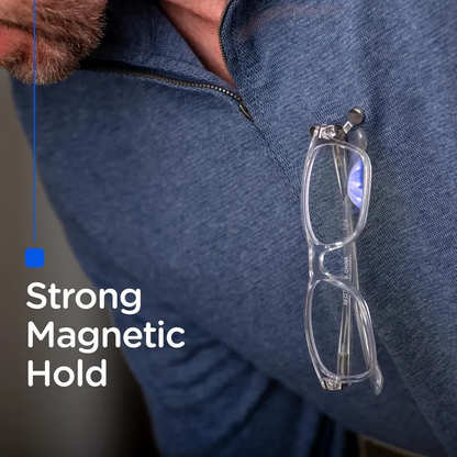 2 Pack Magnetic Glasses Holder - Premium Strength Magnetic Hold