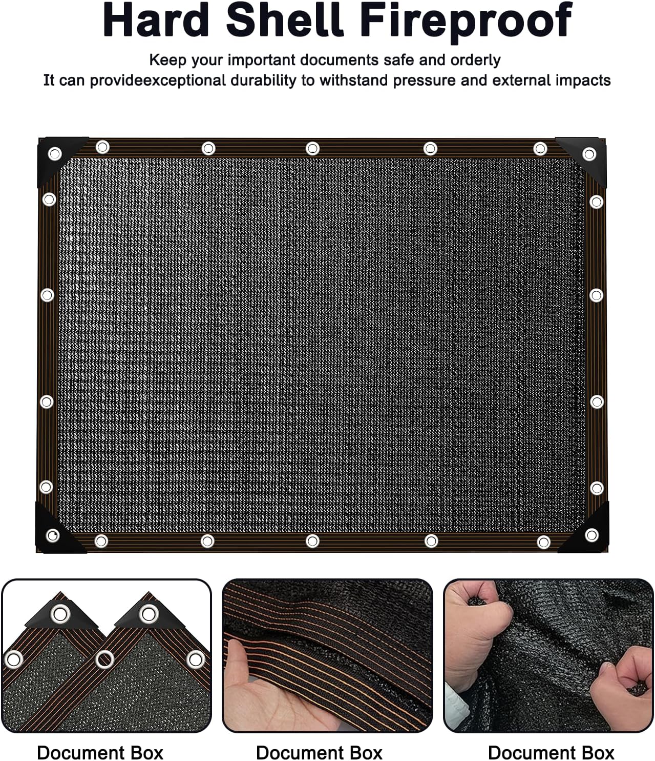 Tear Resistant Sun Shade Net with Reinforced Grommet