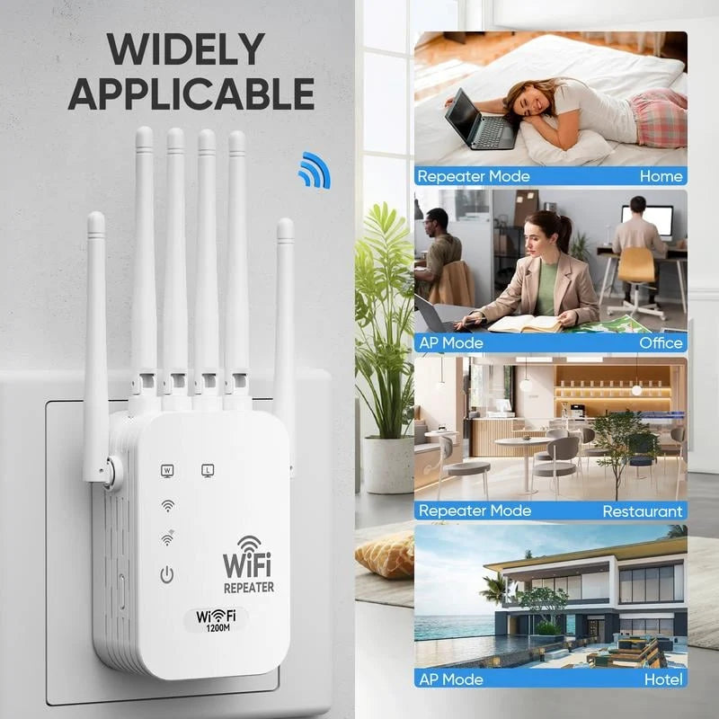 Dual-Band WiFi Range Extender - Stay Connected Everywhere!