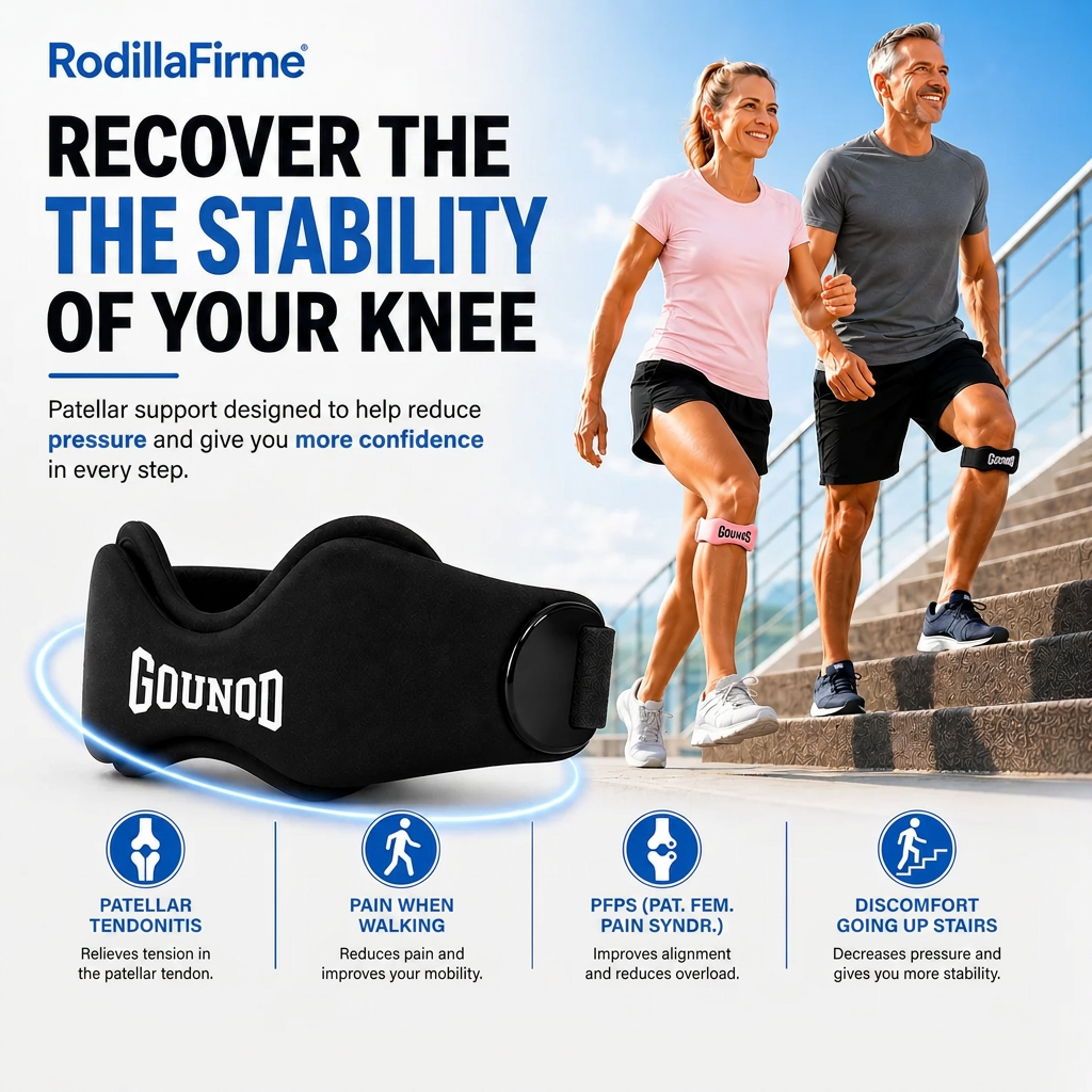 Adjustable Knee Support Straps 2-Pack – Anti-Slip Patellar Band for Running & Cycling