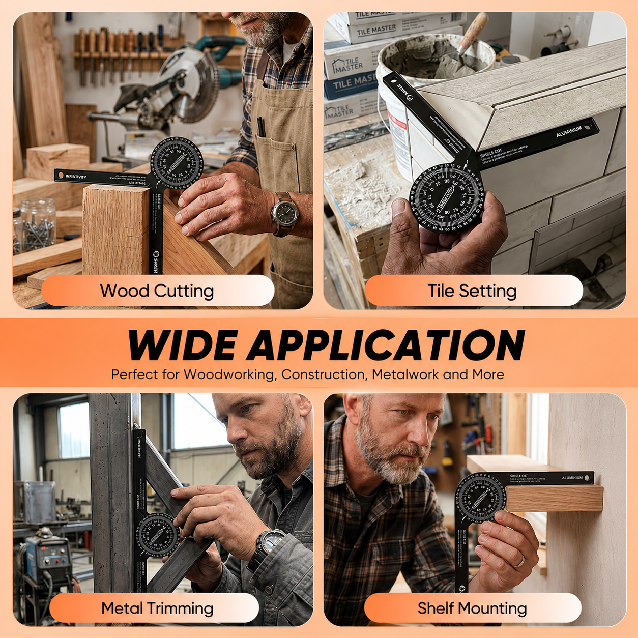 Aluminum Miter Saw Protractor