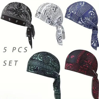 Paisley Cooling Headscarf Cap Set