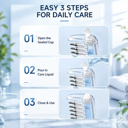 Scalp Liquid Applicator Comb-Refillable Hair Root Oil Massage Comb for Hair Care Treatment