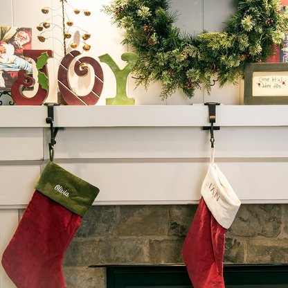 Adjustable Mantel Hook|No-Drill Fireplace Garland Hangers for Mantel